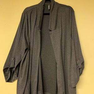 Heather Grey cotton blazer